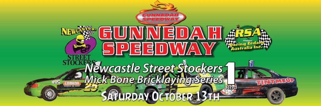 Newcastle Street Stockers Round 1 Mick Bone Bricklaying Series at Gunnedah Speedway RSA