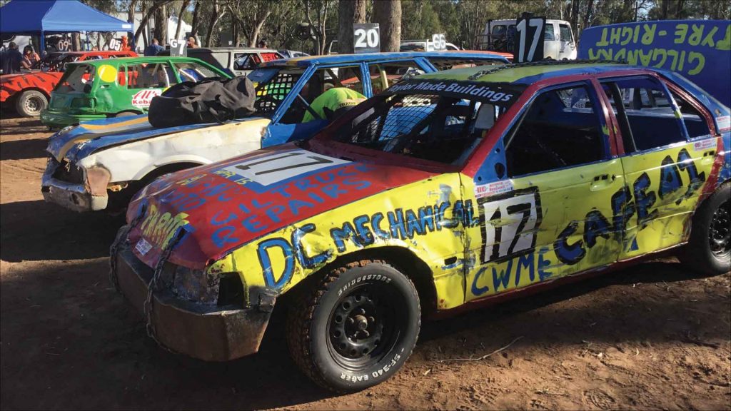 In the pits at Gilgandra Speedway 29-09-2018