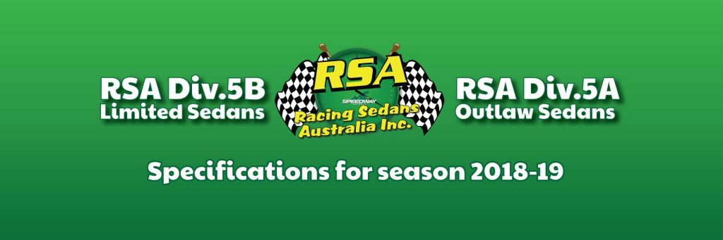RSA Limited Sedans Division 5B and RSA Outlaw Sedans Division 5A announcement banner image