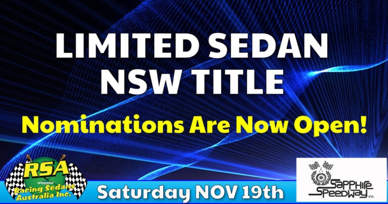 Limited Sedan NSW Title nominations now open share image